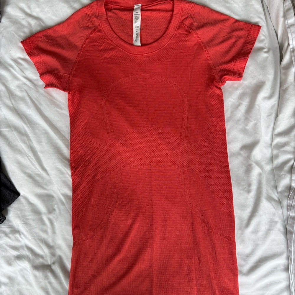 Lululemon Orange/Red Workout Top